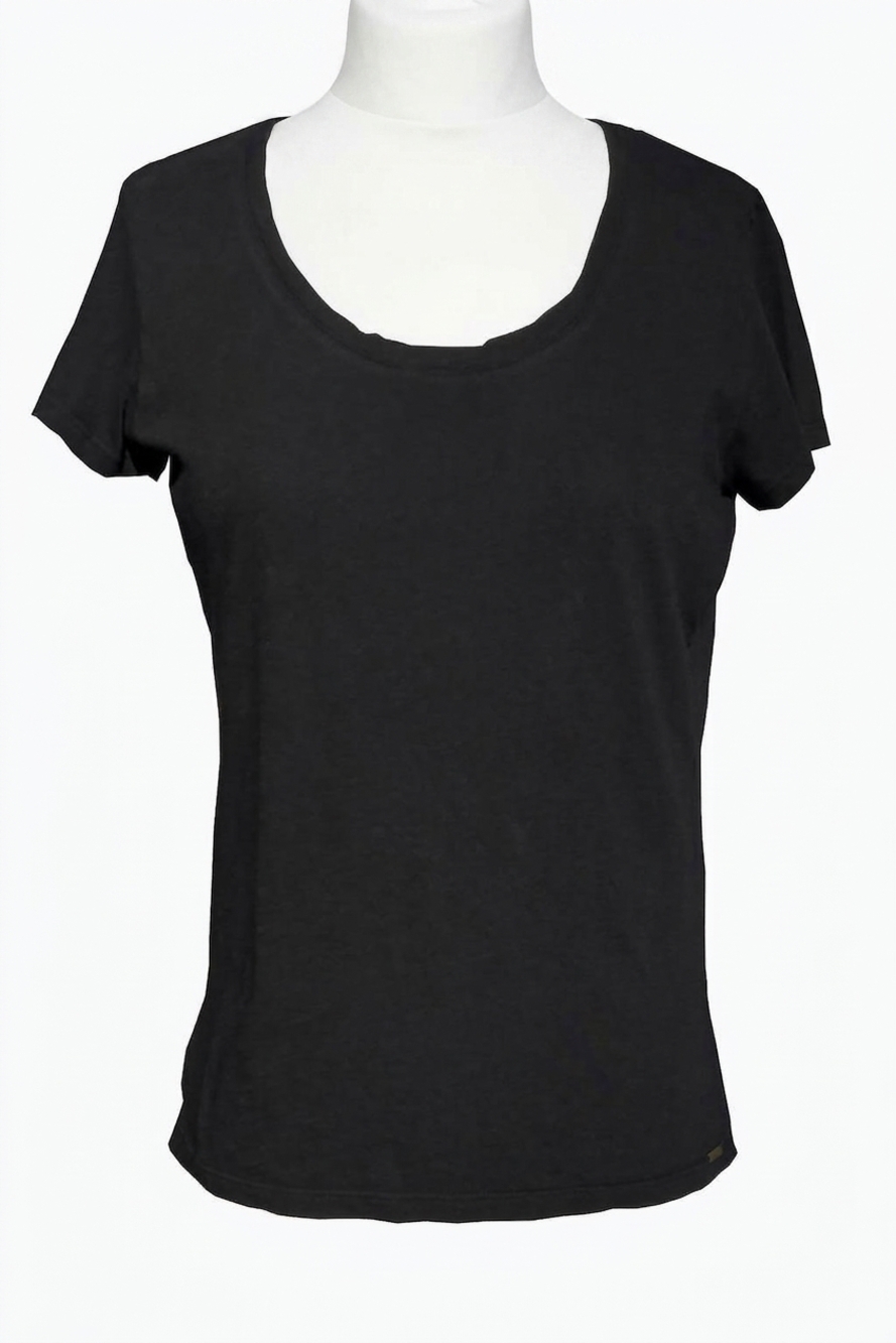 NEW LVHR women's nola crew t-shirt in black